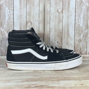 Vans Off The Wall Sk8 High Top Casual Skate Shoes Black Women's Size 10.5